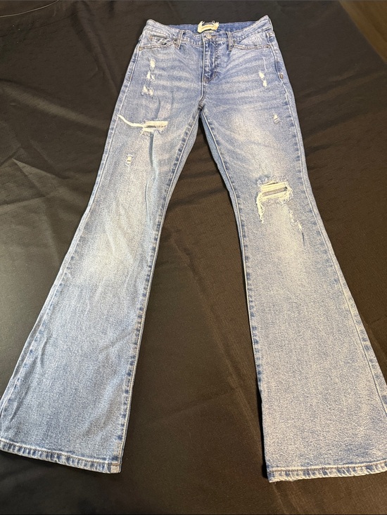 Altar'd State Denim - Altar'd State Light Blue Distressed Flare Jeans Size 26 /3